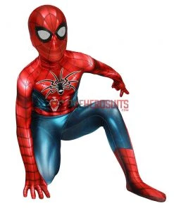OneHeroSuits Kids Spider-man Cosplay Suit Spider-Armor MK IV HQ Printed Edition