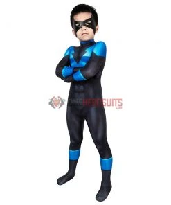 OneHeroSuits Expert-level Cosplay Bodysuit & Zentai Kids Nightwing Cosplay Suit Creative Gifts For Children