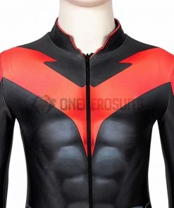 OneHeroSuits Gifts For Kids Nightwing Cosplay Suit Children Teen Titans Cosplay Red Bodysuit Kids Cosplay