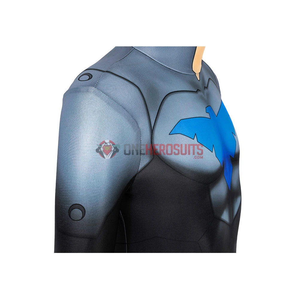 OneHeroSuits Kids Nightwing Cosplay Suit Comic Edition Creative Gifts For Children Expert-level Cosplay Bodysuit & Zentai 13 OneHeroSuits Kids Nightwing Cosplay Suit Comic Edition Creative Gifts For Children Expert-level Cosplay Bodysuit & Zentai