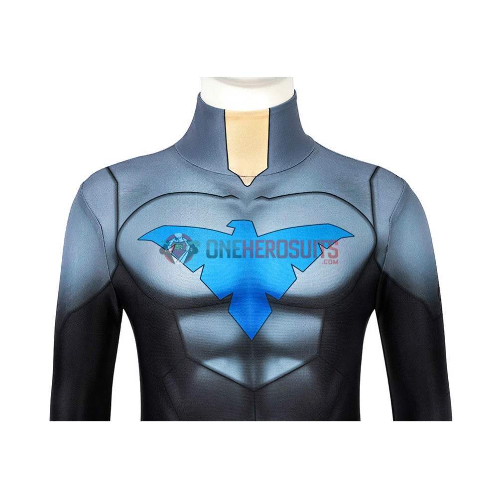 OneHeroSuits Kids Nightwing Cosplay Suit Comic Edition Creative Gifts For Children Expert-level Cosplay Bodysuit & Zentai 15 OneHeroSuits Kids Nightwing Cosplay Suit Comic Edition Creative Gifts For Children Expert-level Cosplay Bodysuit & Zentai