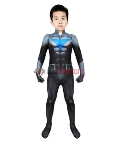 OneHeroSuits Kids Nightwing Cosplay Suit Comic Edition Creative Gifts For Children Expert-level Cosplay Bodysuit & Zentai 18 OneHeroSuits Kids Nightwing Cosplay Suit Comic Edition Creative Gifts For Children Expert-level Cosplay Bodysuit & Zentai