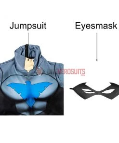 OneHeroSuits Kids Nightwing Cosplay Suit Comic Edition Creative Gifts For Children Expert-level Cosplay Bodysuit & Zentai 22 OneHeroSuits Kids Nightwing Cosplay Suit Comic Edition Creative Gifts For Children Expert-level Cosplay Bodysuit & Zentai