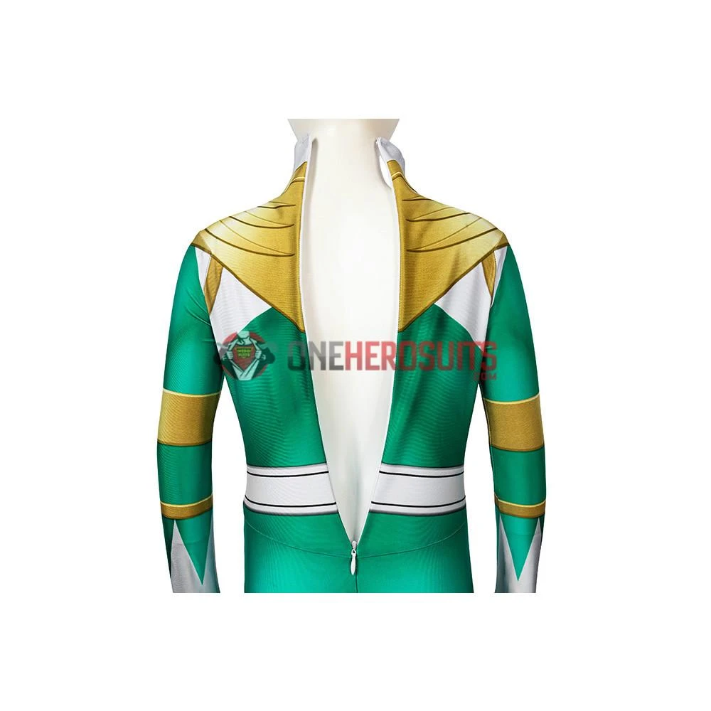OneHeroSuits Kids Green Power Ranger Cosplay Suit Expert-level Cosplay Bodysuit & Zentai 9 OneHeroSuits Kids Green Power Ranger Cosplay Suit Expert-level Cosplay Bodysuit & Zentai