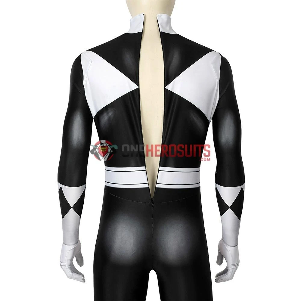 OneHeroSuits Black Power Rangers Suit Power Ranger Black Spandex Cosplay Costume 9 OneHeroSuits Black Power Rangers Suit Power Ranger Black Spandex Cosplay Costume