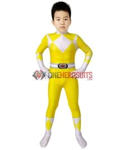 OneHeroSuits Expert-level Cosplay Bodysuit & Zentai Kids Yellow Power Ranger Cosplay Suit Gifts For Children