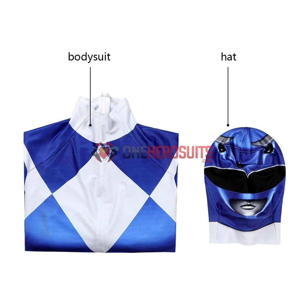 OneHeroSuits Expert-level Cosplay Bodysuit & Zentai Blue Power Ranger Cosplay Suit Spandex Power Rangers Costumes Lightweight 7 OneHeroSuits Expert-level Cosplay Bodysuit & Zentai Blue Power Ranger Cosplay Suit Spandex Power Rangers Costumes Lightweight