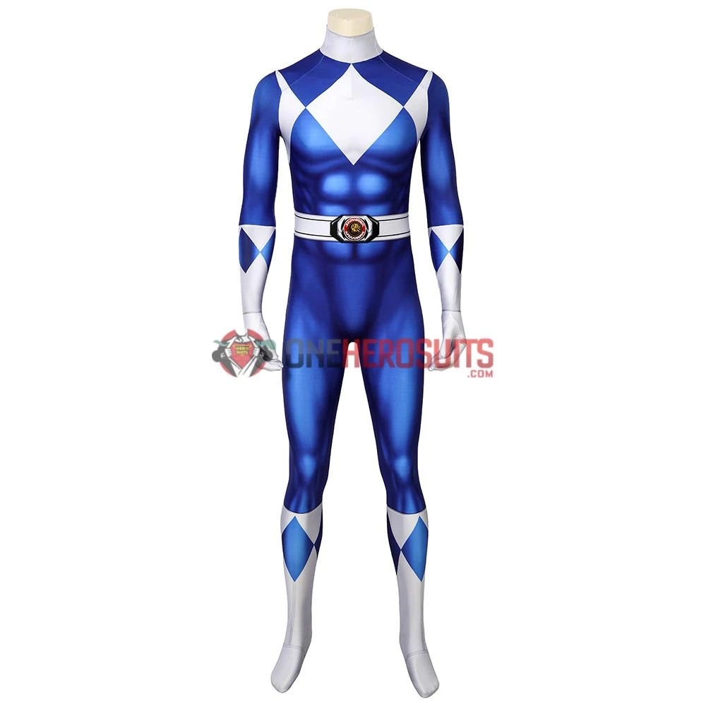 OneHeroSuits Expert-level Cosplay Bodysuit & Zentai Blue Power Ranger Cosplay Suit Spandex Power Rangers Costumes Lightweight 9 OneHeroSuits Expert-level Cosplay Bodysuit & Zentai Blue Power Ranger Cosplay Suit Spandex Power Rangers Costumes Lightweight