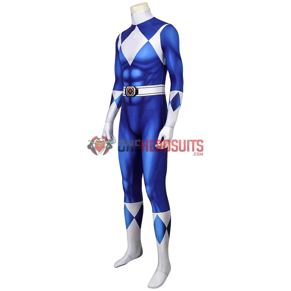 OneHeroSuits Expert-level Cosplay Bodysuit & Zentai Blue Power Ranger Cosplay Suit Spandex Power Rangers Costumes Lightweight 10 OneHeroSuits Expert-level Cosplay Bodysuit & Zentai Blue Power Ranger Cosplay Suit Spandex Power Rangers Costumes Lightweight