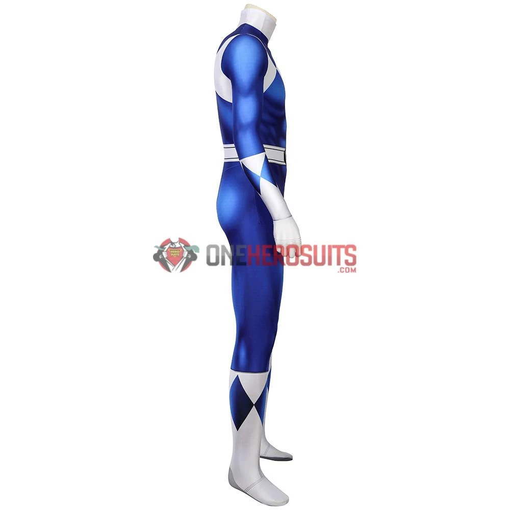 OneHeroSuits Expert-level Cosplay Bodysuit & Zentai Blue Power Ranger Cosplay Suit Spandex Power Rangers Costumes Lightweight 11 OneHeroSuits Expert-level Cosplay Bodysuit & Zentai Blue Power Ranger Cosplay Suit Spandex Power Rangers Costumes Lightweight