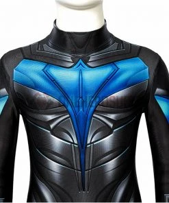 OneHeroSuits Gifts For Kids Titans Cosplay Suit Children Nightwing Blue Cosplay Bodysuit