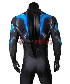 OneHeroSuits Titans Nightwing Cosplay Costume Detail Printed Spandex Suit Expert-level Cosplay Bodysuit & Zentai