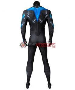 OneHeroSuits Titans Nightwing Cosplay Costume Detail Printed Spandex Suit Expert-level Cosplay Bodysuit & Zentai