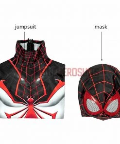 OneHeroSuits Gifts For Kids Spider-man Cosplay Suit Children Miles Morales TRACK Cosplay Bodysuit