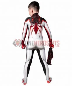 OneHeroSuits Gifts For Kids Spider-man Cosplay Suit Children Miles Morales TRACK Cosplay Bodysuit