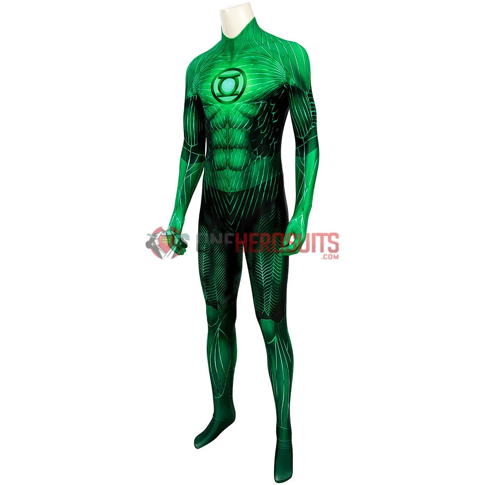 OneHeroSuits Expert-level Cosplay Bodysuit & Zentai Green Lantern Hal Jordan Cosplay Costume Detail Printed Suit 5 OneHeroSuits Expert-level Cosplay Bodysuit & Zentai Green Lantern Hal Jordan Cosplay Costume Detail Printed Suit