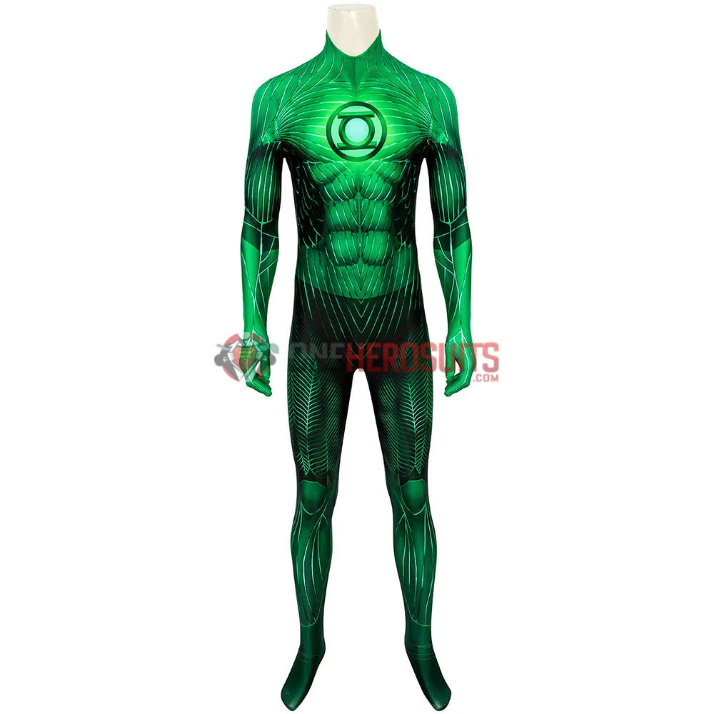 OneHeroSuits Expert-level Cosplay Bodysuit & Zentai Green Lantern Hal Jordan Cosplay Costume Detail Printed Suit 6 OneHeroSuits Expert-level Cosplay Bodysuit & Zentai Green Lantern Hal Jordan Cosplay Costume Detail Printed Suit