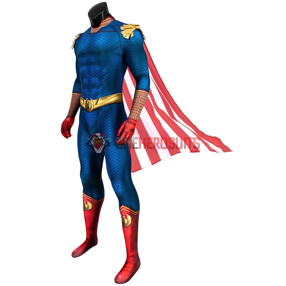 OneHeroSuits Expert-level Cosplay Bodysuit & Zentai The Boys Homelander Cosplay Costume Detail Printed Edition 5 OneHeroSuits Expert-level Cosplay Bodysuit & Zentai The Boys Homelander Cosplay Costume Detail Printed Edition