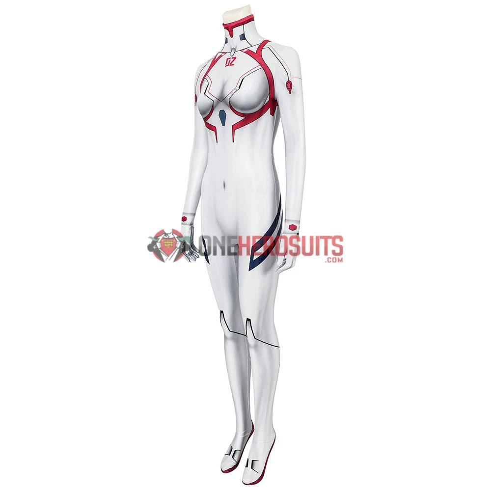 OneHeroSuits Expert-level Cosplay Bodysuit & Zentai Neon Genesis Evangelion Asuka Langley Cosplay Suit Spandex Edition 5 OneHeroSuits Expert-level Cosplay Bodysuit & Zentai Neon Genesis Evangelion Asuka Langley Cosplay Suit Spandex Edition