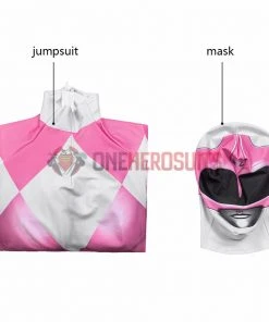 OneHeroSuits Expert-level Cosplay Bodysuit & Zentai Pink Power Rangers Cosplay Suit Pink Ranger Spandex Cosplay Costume