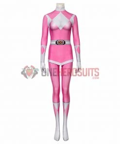 OneHeroSuits Expert-level Cosplay Bodysuit & Zentai Pink Power Rangers Cosplay Suit Pink Ranger Spandex Cosplay Costume