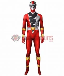 1herosuits The Red Ranger Cosplay Costume KISHIRYU SENTAI RYUSOULGER Spandex Suit Costumes