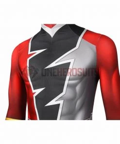 1herosuits The Red Ranger Cosplay Costume KISHIRYU SENTAI RYUSOULGER Spandex Suit Costumes