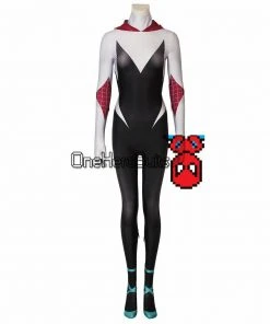 OneHeroSuits Gwen Stacy Suit Into The Spider-Verse Spider-Gwen Cosplay Costume Zentai/Jumpsuit