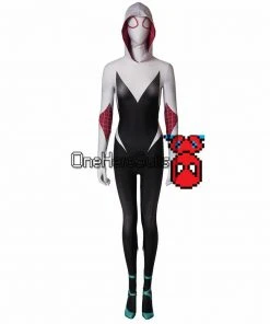 OneHeroSuits Gwen Stacy Suit Into The Spider-Verse Spider-Gwen Cosplay Costume Zentai/Jumpsuit 22 OneHeroSuits Gwen Stacy Suit Into The Spider-Verse Spider-Gwen Cosplay Costume Zentai/Jumpsuit