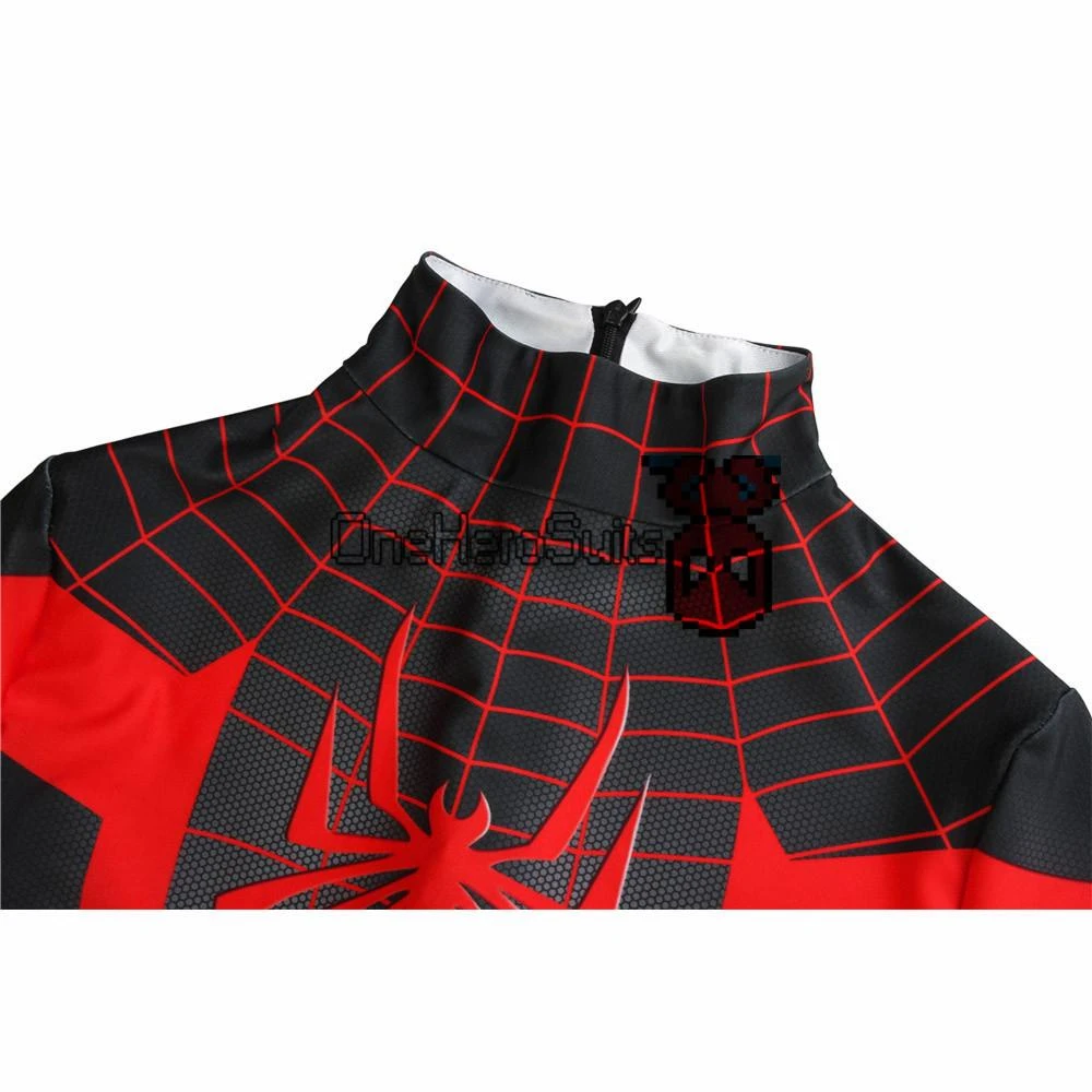 OneHeroSuits Ultimate Spider-Man Cosplay Costume Miles Morales 3D Printed Jumpsuits Zentai/Jumpsuit 10 OneHeroSuits Ultimate Spider-Man Cosplay Costume Miles Morales 3D Printed Jumpsuits Zentai/Jumpsuit