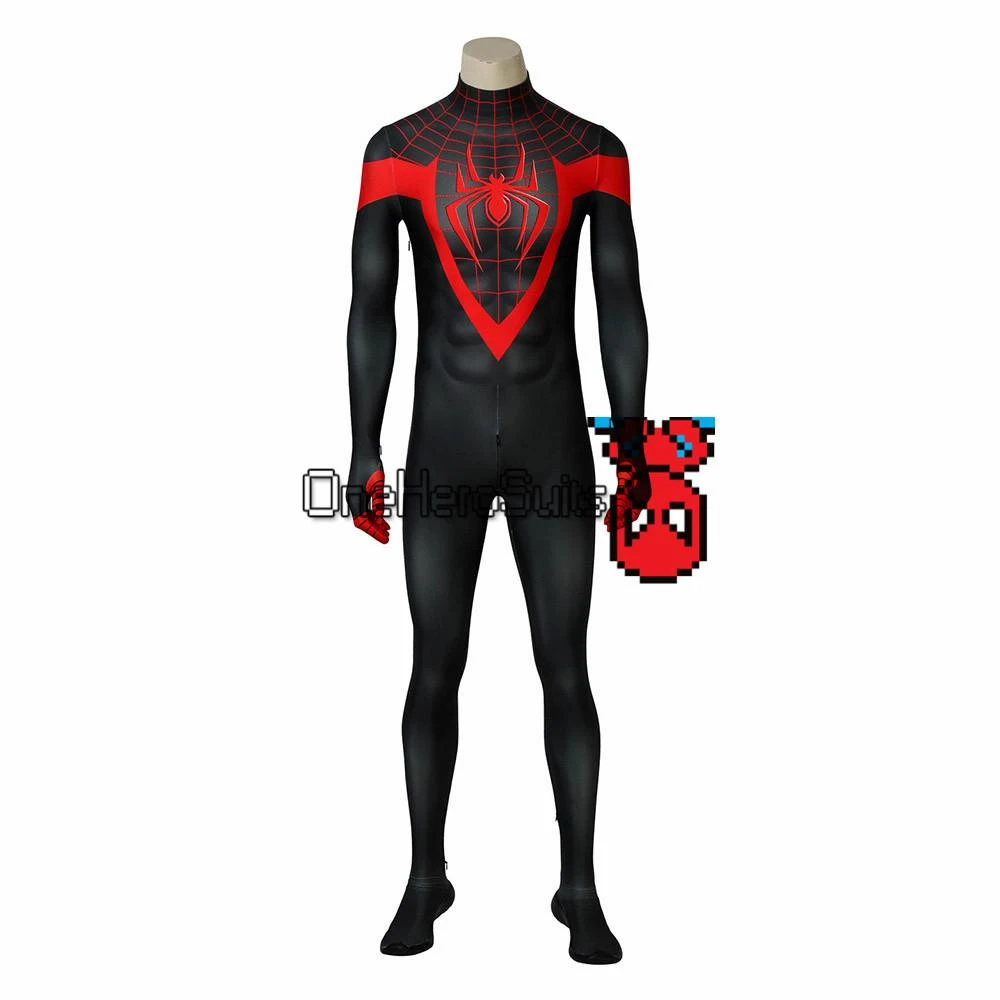 OneHeroSuits Ultimate Spider-Man Cosplay Costume Miles Morales 3D Printed Jumpsuits Zentai/Jumpsuit 7 OneHeroSuits Ultimate Spider-Man Cosplay Costume Miles Morales 3D Printed Jumpsuits Zentai/Jumpsuit