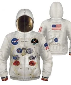 OneHeroSuits Kids Nasa Astronaut Creative 3D Printed Zip Hoodie