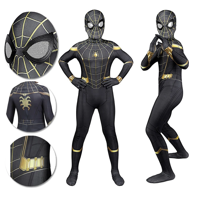 OneHeroSuits Kids Spider-man 3 Cosplay Suit No Way Home Peter Parker Spandex BodySuit 1 OneHeroSuits Kids Spider-man 3 Cosplay Suit No Way Home Peter Parker Spandex BodySuit
