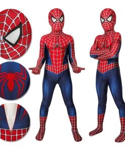OneHeroSuits Kids Spider-man Cosplay Suit Classic Tobey Maguire Printed Edition Zentai/Jumpsuit