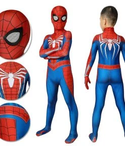 OneHeroSuits Kids Spider-man PS4 Advanced Suit Spiderman Children Cosplay Jumpsuit