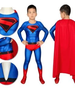 OneHeroSuits Expert-level Cosplay Bodysuit & Zentai Kids SuperMan Cosplay Suit Children Halloween Costume