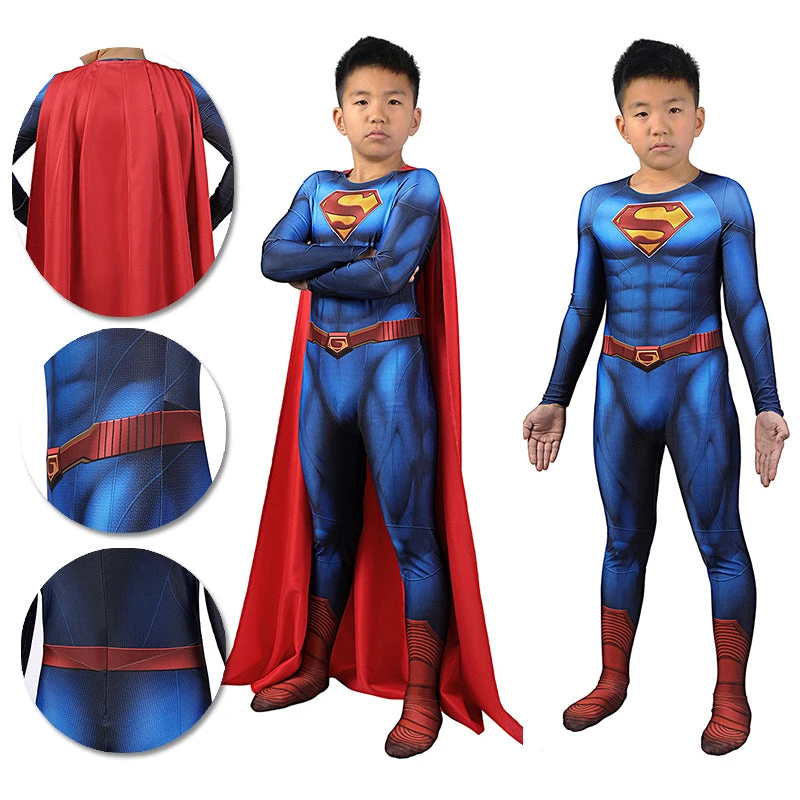 OneHeroSuits Kids Cosplay Kids Superman And Lois Cosplay Suit Superman Spandex BodySuit 1 OneHeroSuits Kids Cosplay Kids Superman And Lois Cosplay Suit Superman Spandex BodySuit