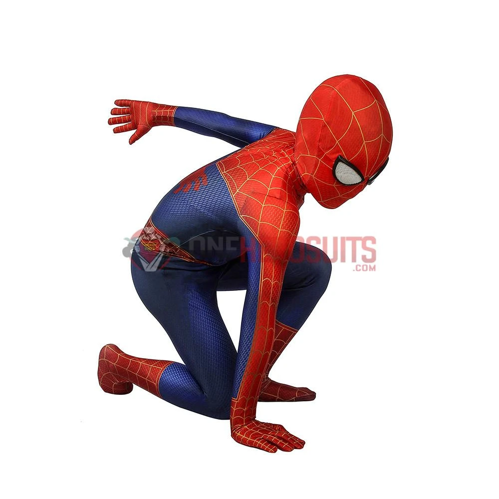 OneHeroSuits Zentai/Jumpsuit Kids Spider-man Suit Into The Spider-Verse Peter Parker Cosplay Costumes For Children 3 OneHeroSuits Zentai/Jumpsuit Kids Spider-man Suit Into The Spider-Verse Peter Parker Cosplay Costumes For Children