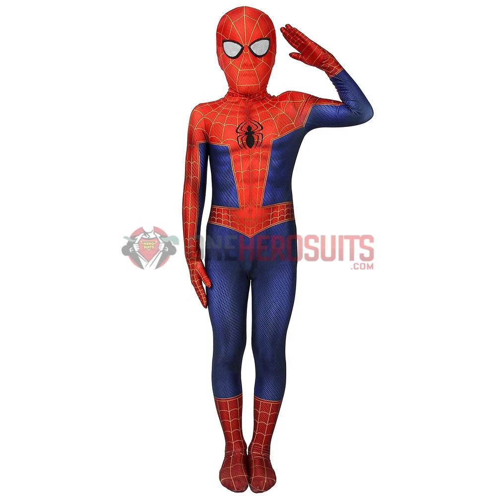 OneHeroSuits Zentai/Jumpsuit Kids Spider-man Suit Into The Spider-Verse Peter Parker Cosplay Costumes For Children 4 OneHeroSuits Zentai/Jumpsuit Kids Spider-man Suit Into The Spider-Verse Peter Parker Cosplay Costumes For Children