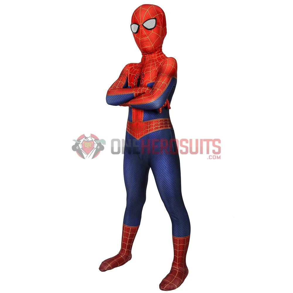 OneHeroSuits Zentai/Jumpsuit Kids Spider-man Suit Into The Spider-Verse Peter Parker Cosplay Costumes For Children 6 OneHeroSuits Zentai/Jumpsuit Kids Spider-man Suit Into The Spider-Verse Peter Parker Cosplay Costumes For Children