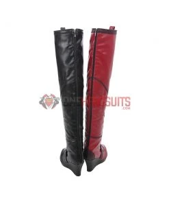 OneHeroSuits Harley Quinn Cosplay Boots BatMan Arkham City High Quality Cosplay Shoes