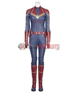 OneHeroSuits Captain Marvel Blue Cosplay Boots Carol Danvers High Boots Version Costumes