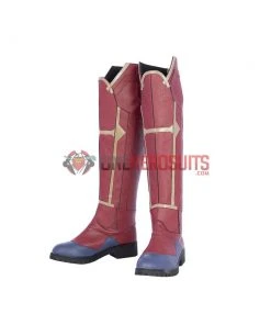 OneHeroSuits Captain Marvel Blue Cosplay Boots Carol Danvers High Boots Version Costumes