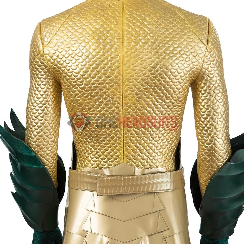 OneHeroSuits Aquaman Cosplay Costumes King Of The Seven Seas Golden Suits 12 OneHeroSuits Aquaman Cosplay Costumes King Of The Seven Seas Golden Suits
