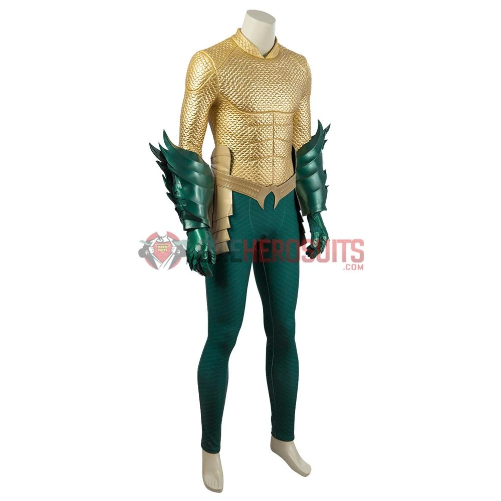 OneHeroSuits Aquaman Cosplay Costumes King Of The Seven Seas Golden Suits 17 OneHeroSuits Aquaman Cosplay Costumes King Of The Seven Seas Golden Suits