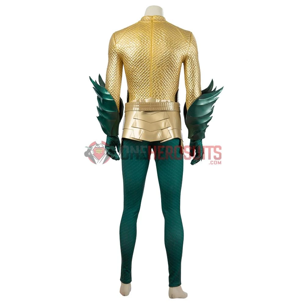 OneHeroSuits Aquaman Cosplay Costumes King Of The Seven Seas Golden Suits 18 OneHeroSuits Aquaman Cosplay Costumes King Of The Seven Seas Golden Suits