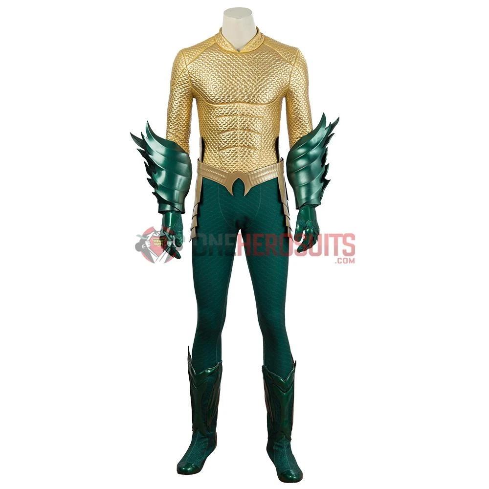 OneHeroSuits Aquaman Cosplay Costumes King Of The Seven Seas Golden Suits 2 OneHeroSuits Aquaman Cosplay Costumes King Of The Seven Seas Golden Suits