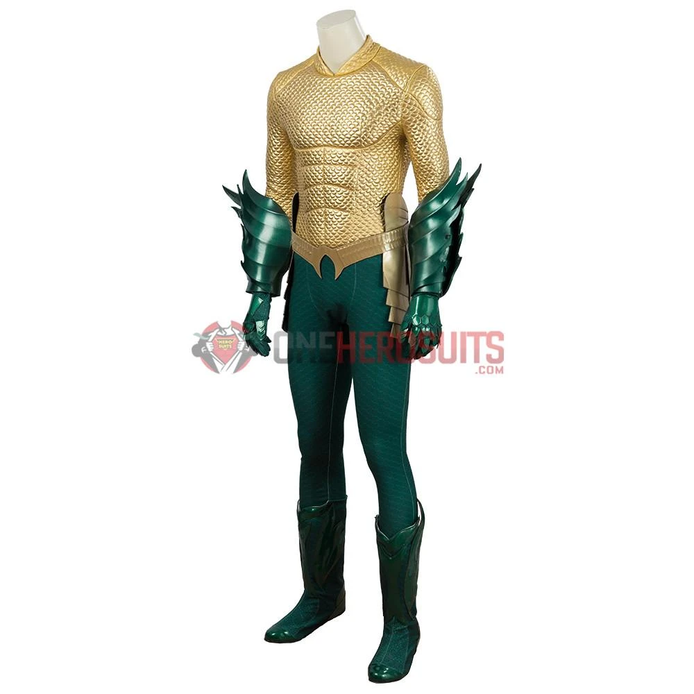 OneHeroSuits Aquaman Cosplay Costumes King Of The Seven Seas Golden Suits 25 OneHeroSuits Aquaman Cosplay Costumes King Of The Seven Seas Golden Suits