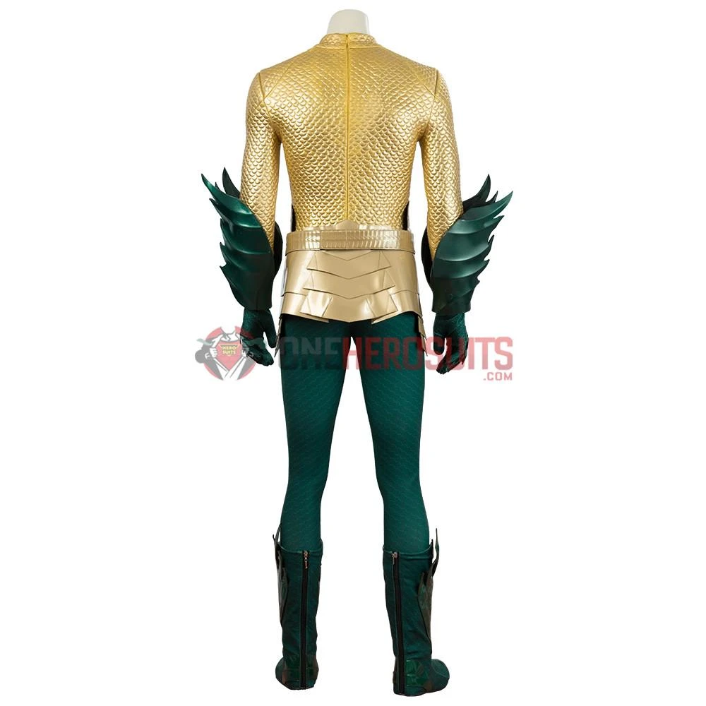 OneHeroSuits Aquaman Cosplay Costumes King Of The Seven Seas Golden Suits 26 OneHeroSuits Aquaman Cosplay Costumes King Of The Seven Seas Golden Suits
