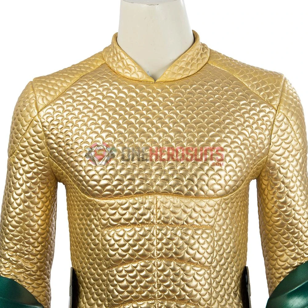 OneHeroSuits Aquaman Cosplay Costumes King Of The Seven Seas Golden Suits 3 OneHeroSuits Aquaman Cosplay Costumes King Of The Seven Seas Golden Suits
